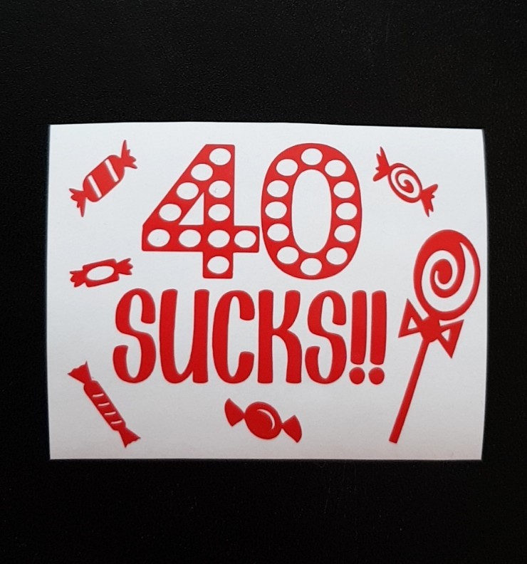 40th Birthday launched Signs 40 Sucks crazylou-40-blows-it-s-a-great-gift-idea
