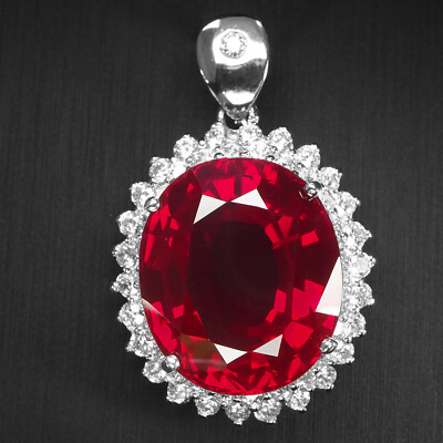 Pigeons Blood Red Rubellite Rare 30.80Ct 925 Sterling Silver Handmade Pendants