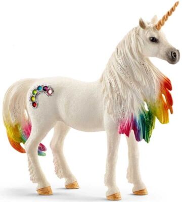SCHLEICH Bayala Regenbogen Einhorn Stute Pferd Spielfigur