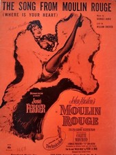 The Song From Moulin Rouge Where Is Your Heart 1953 Vintage Sheet Music