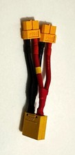 XT90 Male to 2 Female XT60 Connectors Parallel Adapter--12 AWG