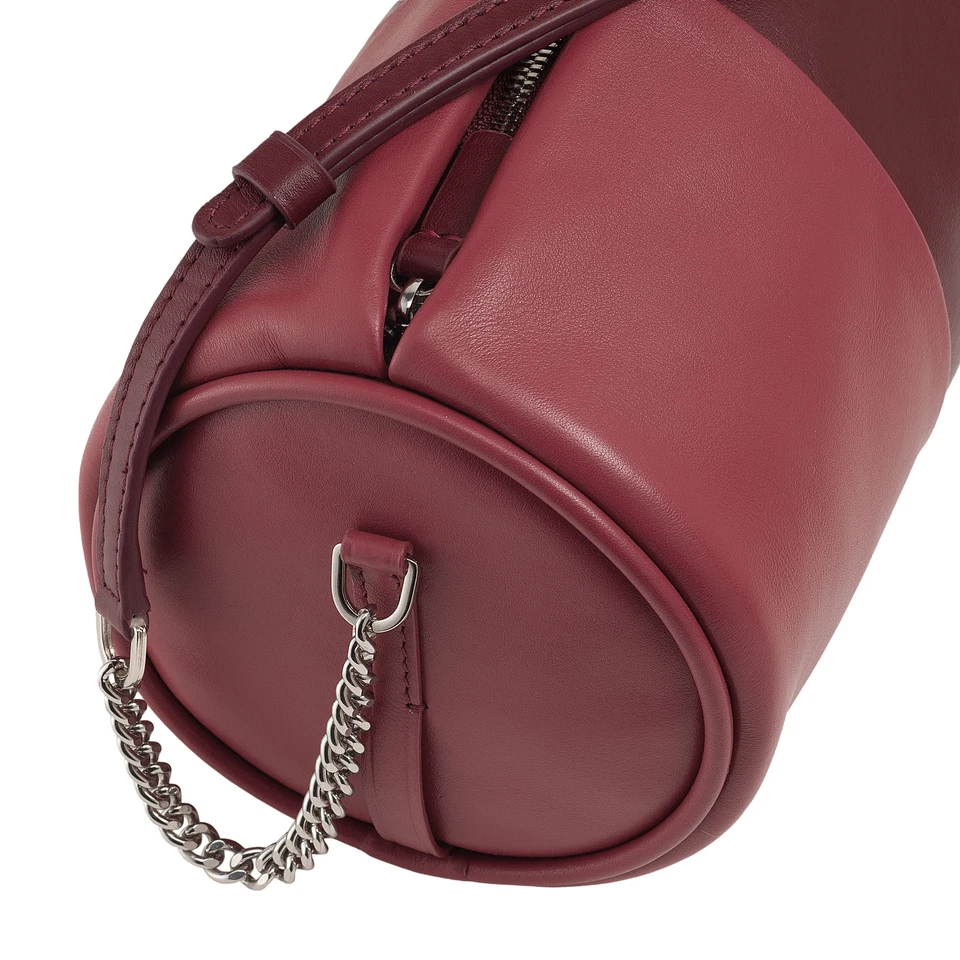 DUDU Barrel Bag for Women in Leather, Small Shoulder Bag with Chain/Leather Stra - Image 4 of 4