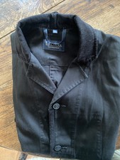 Lavenham Cotton Long Black Coat Xl