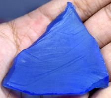 121.65 CT Natural Blue Chalcedony Brazilian Superb Untreated Slab   