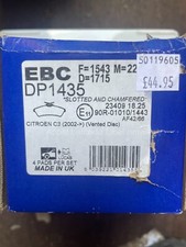 PASTILLAS DE FRENO DELANTERAS CITROEN C3 EBC DP1435
