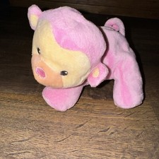 Fisher Price Pink Monkey Plush Crinkle Rattle Stuffed Animal By Mattel 2014