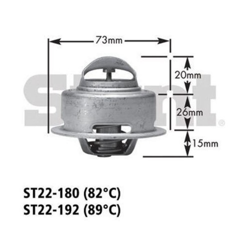 NEW GATES STANT THERMOSTAT 180P PART ST22-180P - FITS TOYOTA LANDCRUISER - Picture 2 of 2