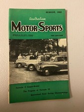 Australian Motor Sports Magazine  August 1952