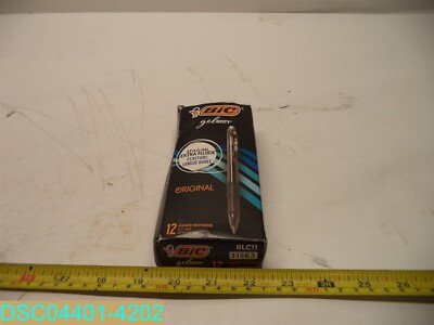 QTY=12: BIC Gel-ocity Retractable Roller Gel Pens Medium Tip Black 070330315631