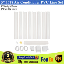 5" 17Ft Air Conditioner PVC Line Set Cover Kit For Split/Central AC Heat Pump