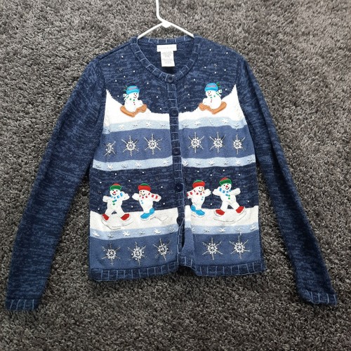 White Stag Sweater Women Small 4/6 Blue 