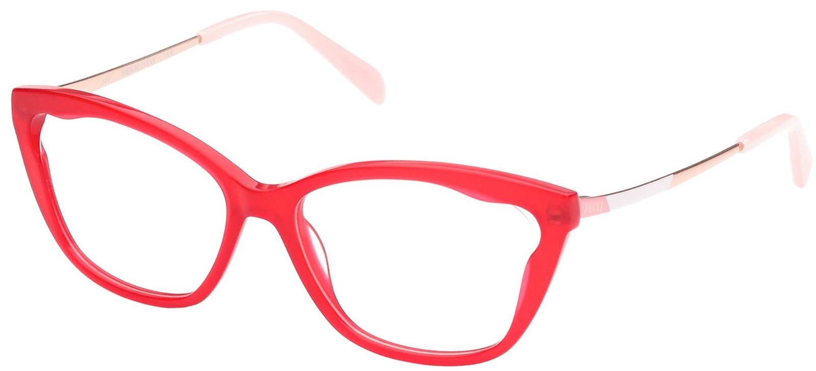 Оправа для оптических очков Emilio Pucci EP5148 066 Красная пластиковая Кошачий глаз 54-15-140 28590₽