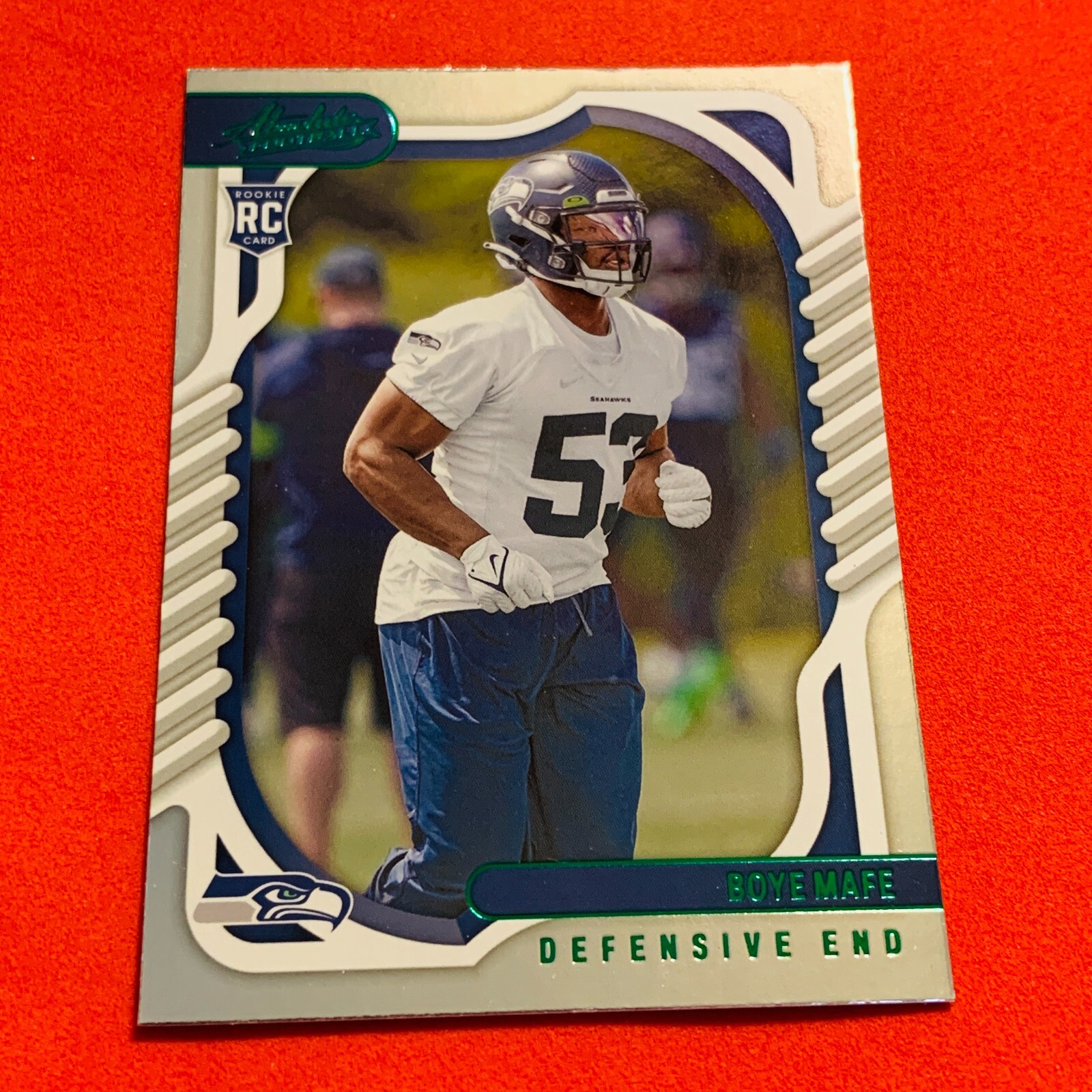 Boye Mafe .. ROOKIE GREEN .. Seattle Seahawks .. 2022 Absolute PARALLEL 147