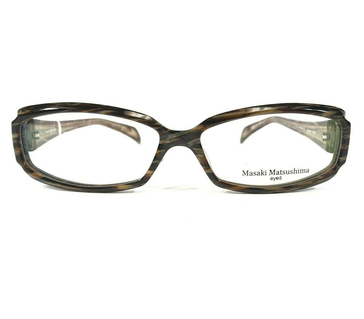 Masaki Matsushima MF-1096 COL. 1 Eyeglasses Frames Brown Horn
