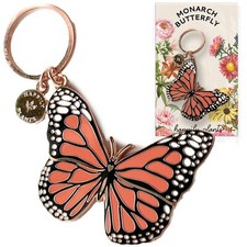 HAPPILY PLANTS Monarch Butterfly Keychain