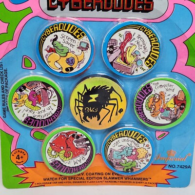 Collection Complète POGS 1994 - 6 Slammers Aluminium édition Limitée USA - Avec étuis Et Checklists