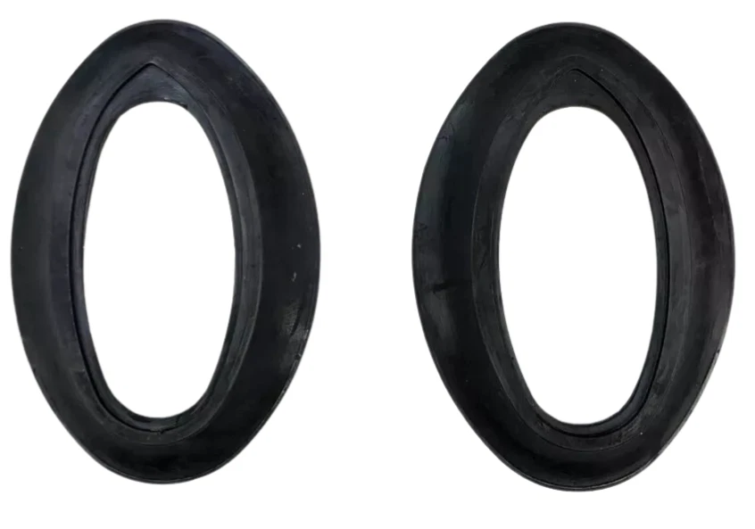 For 1937 Plymouth Front Right Left Head Light Lamp Thick Base Rubber Pads Black - Image 2 of 4