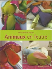 LIVRE COUTURE PATRONS FEUTRINE FEUTRE TISSU DOUDOUS ANIMAUX…….