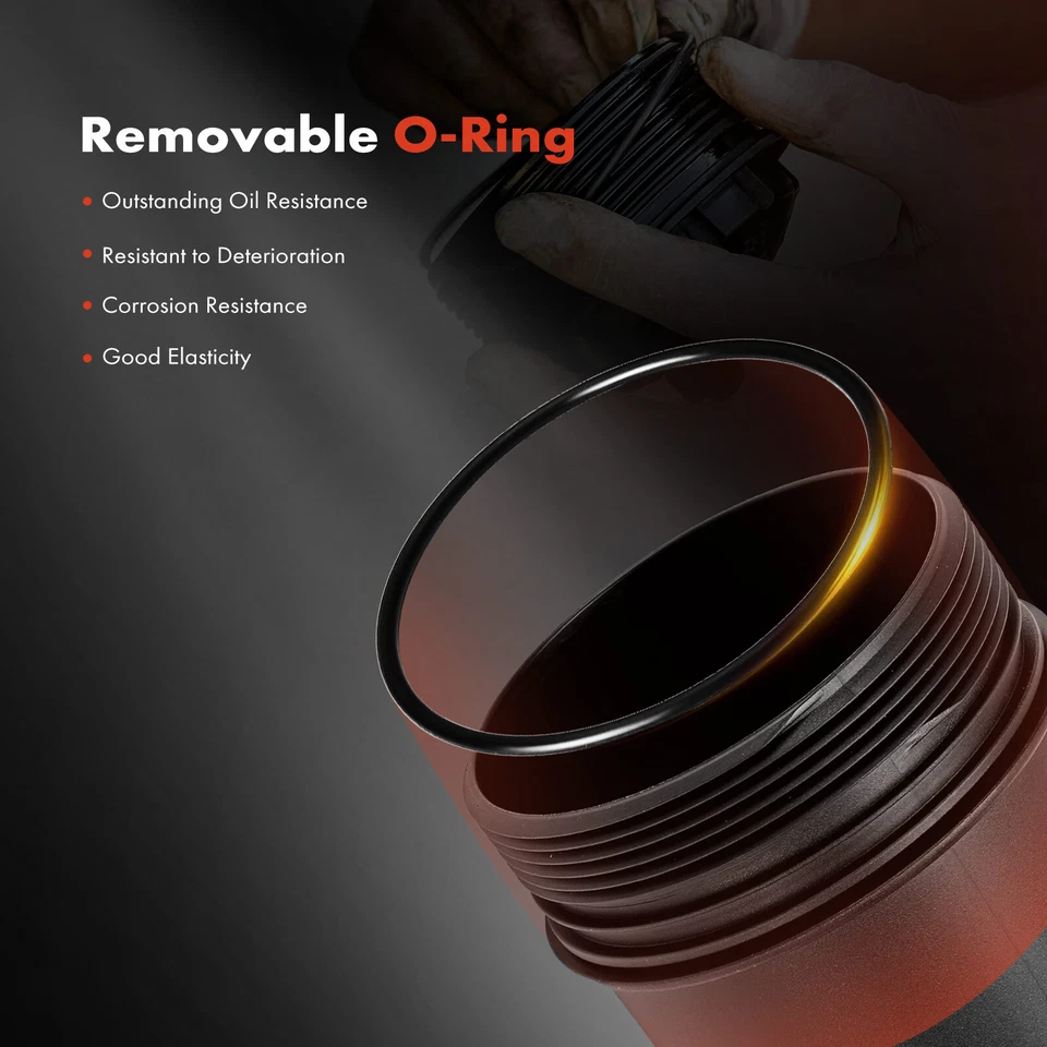 Tapa de cubierta de carcasa de filtro de aceite de motor para Freightliner Century Class FS65 M2 100 Foto 4 de 4