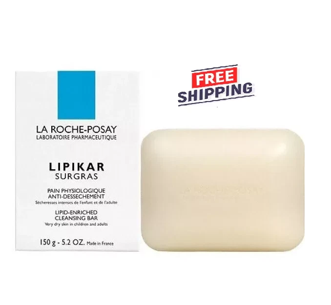 PACK 2 - Barra de jabón limpiador La Roche Posay Lipikar Surgras 150 g EXP 09/2027 Foto 3 de 4