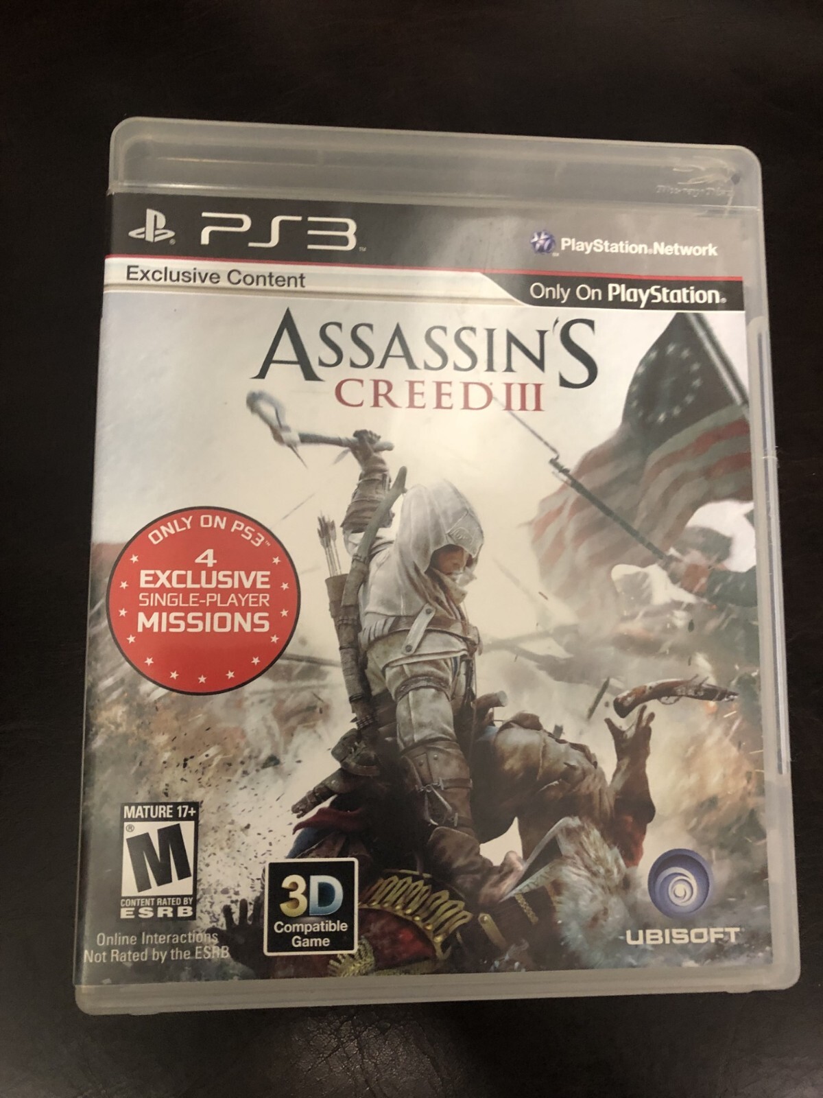 ASSASSIN'S CREED III 3 PLAYSTATION 3 GAME PLAY STATION PS3 DISC SONY NES HQ