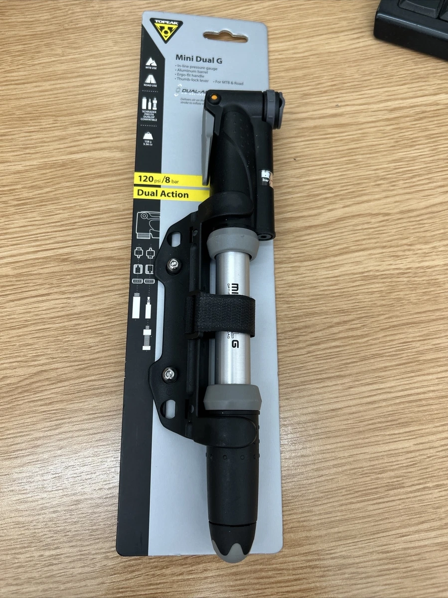 Topeak mini dual bike pump with gauge deals