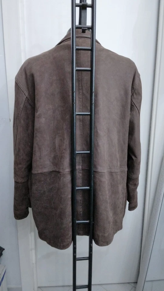 WILSONS Chaqueta De Piel Verdadera Usada Para Hombre Talla XL Marrón XYM862L - Imagen 4 de 4