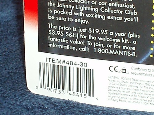JOHNNY LIGHTNING 1968 FORD SHELBY MUSTANG GT500 ASSEMBLY MODEL KIT 1/64 BLUE - Picture 7 of 9