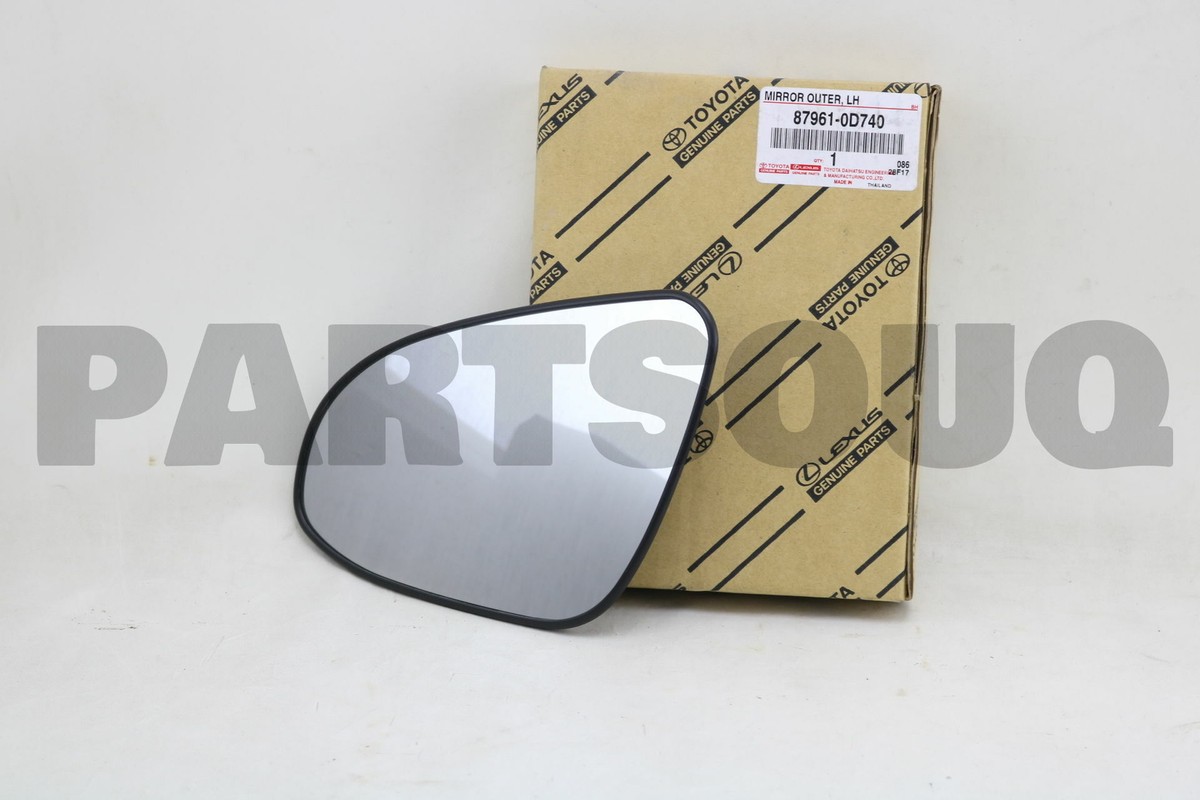 879610D740 Genuine Toyota MIRROR OUTER, LH 87961-0D740 | eBay