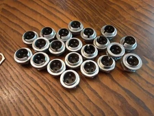 NOS Amphenol microphone 3 Pin Connector Lot 5/8 Inch Panel Mount 91PC3M