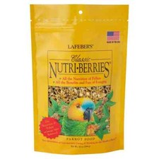 LAFEBER'S Classic Nutri-Berries Pet Bird Food Pellets for Parrots 10 oz