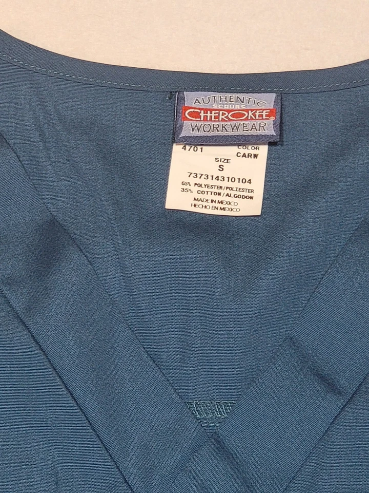 Cherokee Size S Stylish Workwear Unisex Style 4701 Color CARW MEDICAL VET NWT - Image 3 of 4