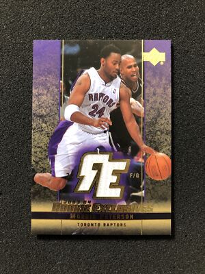 2003-2004 Upper Deck MORRIS PETTERSON #J55 Rookie Exclusives JERSEY CARD