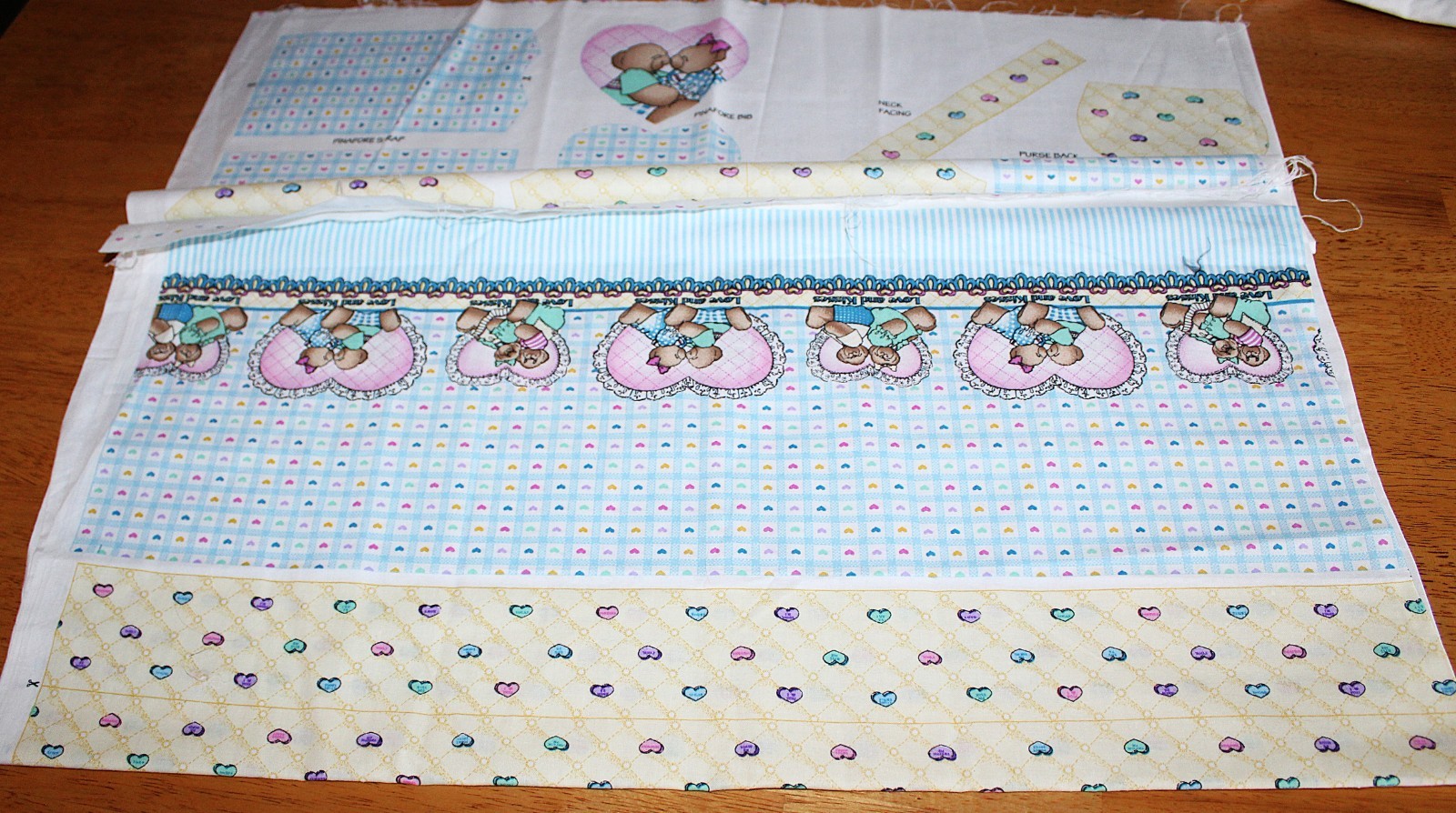 Daisy Kingdom ~ "SWEETHEART BEARS" DAISY DOLLY CUT/SEW DRESS for 18-20" Dolls
