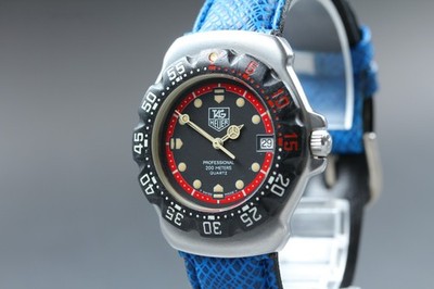 TAG HEUER FORMULA1 WA1214 34mm Black Dial Quartz Mens Watch NEAR MINT From JAPAN
