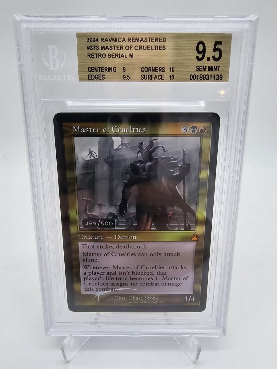 BGS 9.5 GEM MINT MTG Ravnica Remastered #373 Master of Cruelties