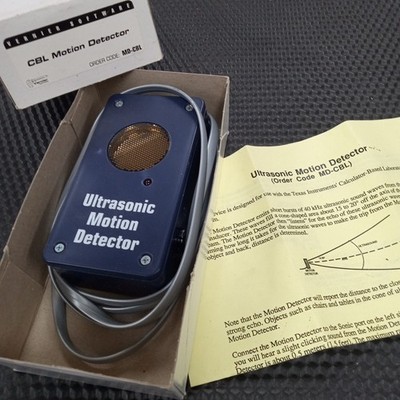 Vernier Software Ultrasonic Motion Detector Order Code MD-CBL With Box And Paper