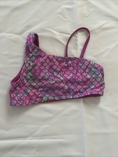 Wonder Nation Girl Purple Bikini Top Size M 7-8 