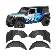 Hooke Road Wrangler JL Aluminum Inner Fender Liners for 2018-2026 Jeep Wrangl...