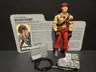 1986 G.I. GI Joe Lot 3.75 ARAH Mainframe v2 Special Mission Brazil File Card