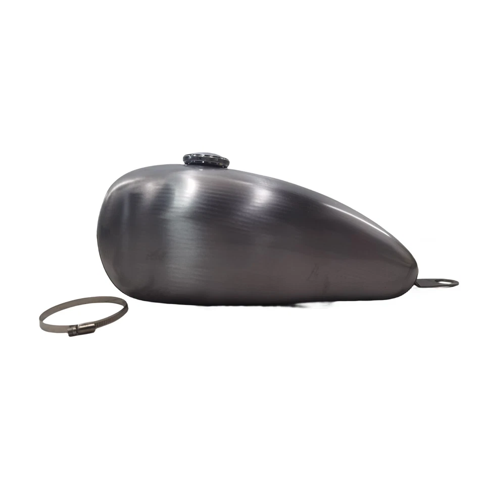 Бензиновый топливный бак 8 л с масляной крышкой подходит для YAMAHA SR400 SR500 серебристый неокрашенный - Изображение 2 из 4