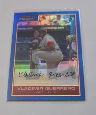 #149/150 2006 Bowman Chrome Vladimir Guerrero #189 Blue Refractor Angels