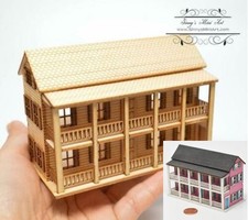 Kit 1:144 Laser Cut Charleston Single Dollhouse Kit /DIY dollhouse/DIY Dollhous