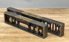 2 Vintage Cast Iron & Brass J Rabone & Son 12" & 9" Machinists Spirit Level Tool