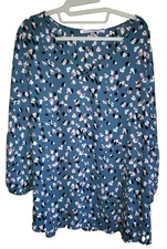 Collective Concepts Women's 3x  Printed 3/4 Sleeve Blouse