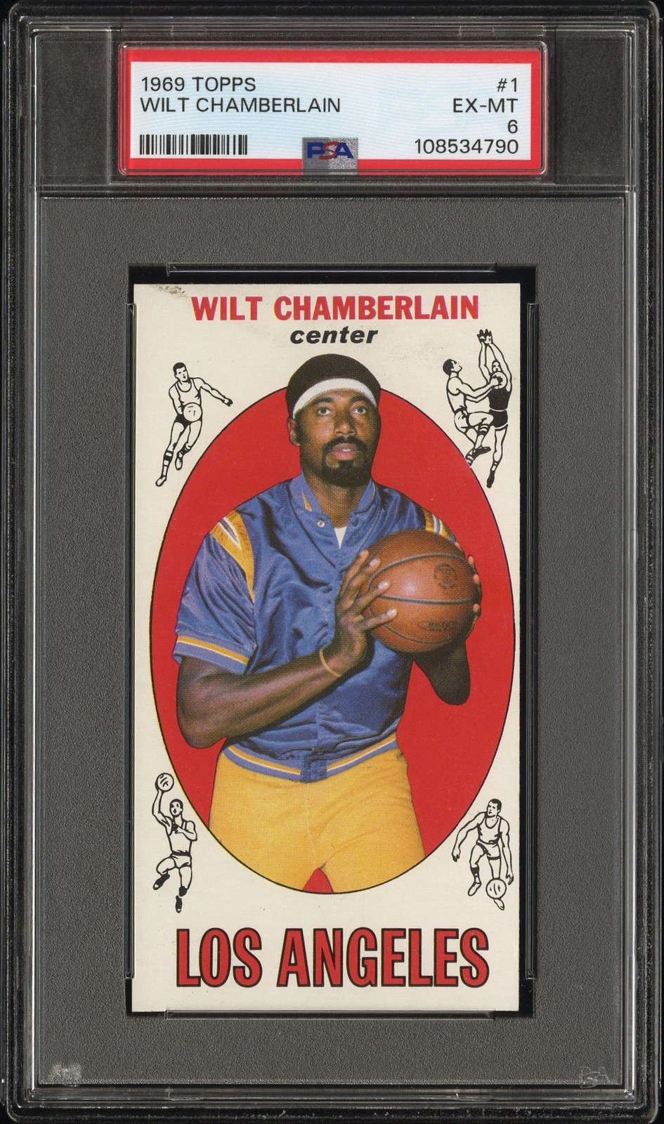 1969 Topps #1 Wilt Chamberlain | PSA 6