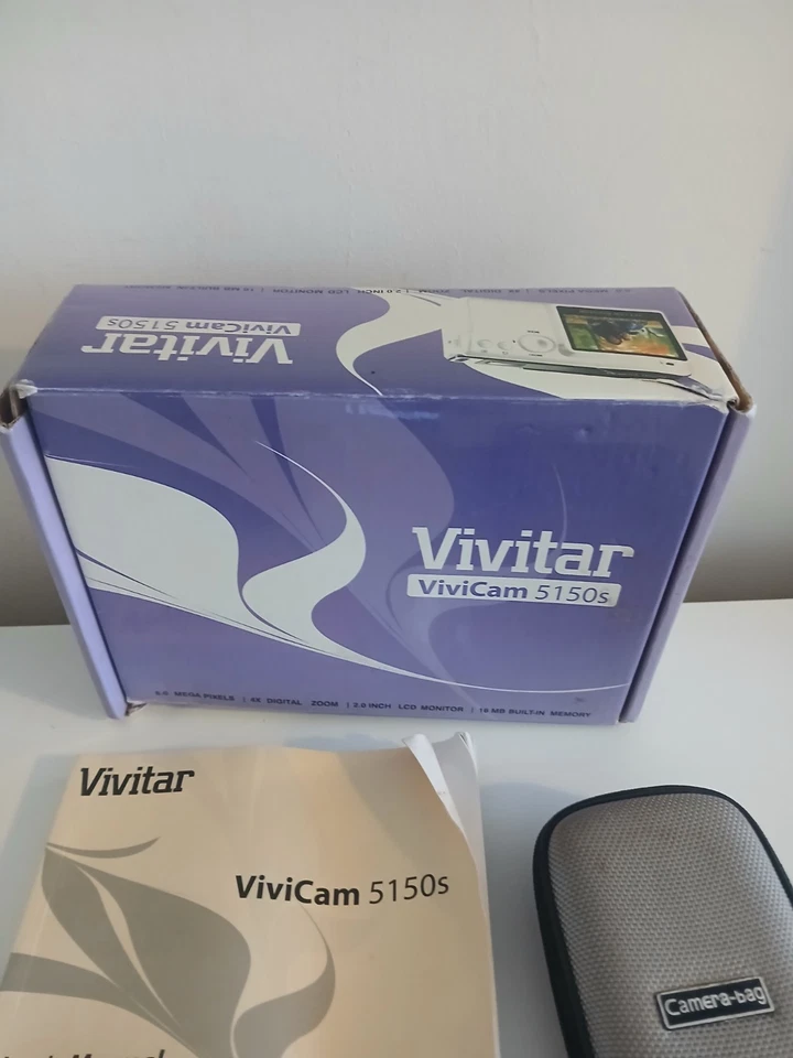 Vivitar ViviCam 5150s Digital Camera 5.0MP  with box 16mb memory - Working  - Image 3 of 4