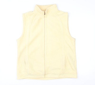 Conos Damen Beige Fleece Reißverschluss Weste Größe 10 Freizeit Warm Weste