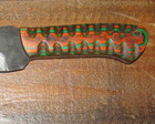 Forged Skinner Knife Damascus Mix Material Tactical Hunting Camping Belt Sheath — photo 5
