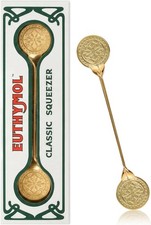 EUTHYMOL Classic Toothpaste Squeezer Gold - Luxury Metal Tube Roller